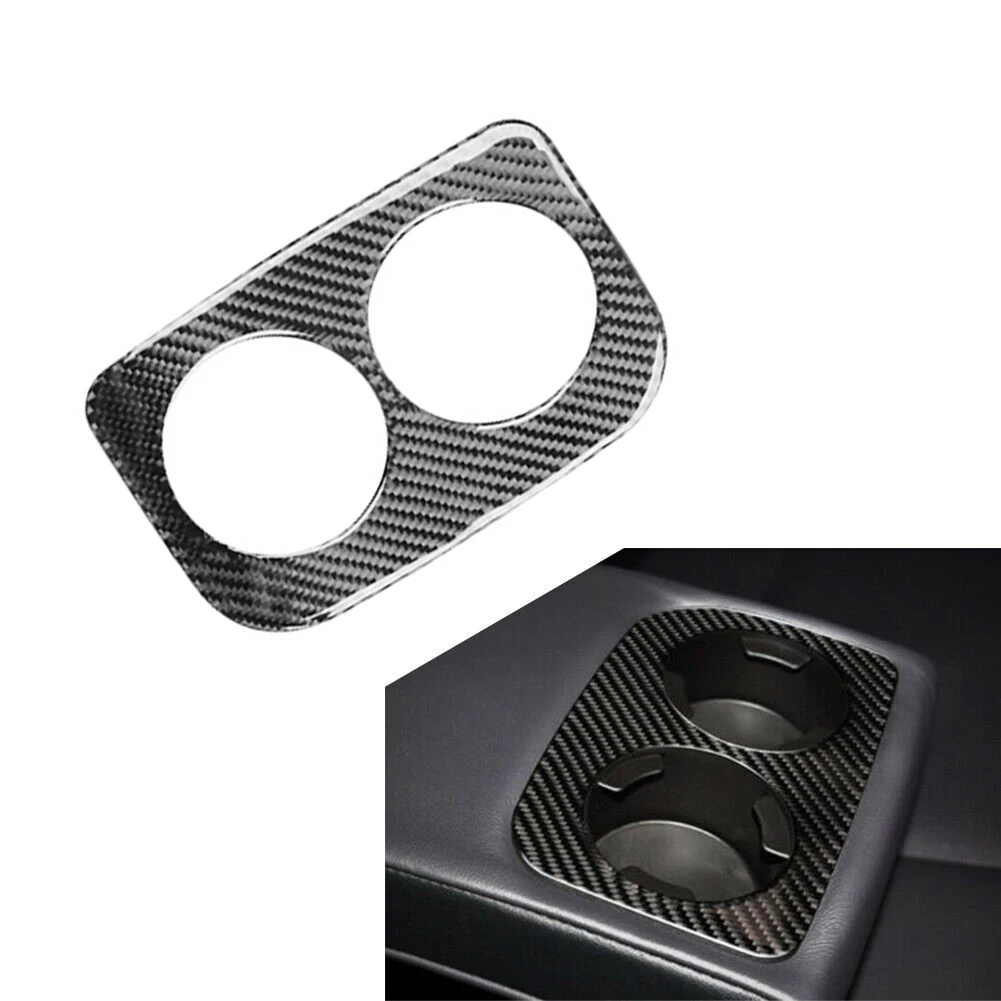 

Car Console Water Cup Holder Trim Frame Cover Sticker Interior DecorationFor Forester 2013-2018 Rear Cup Holder Cover Trim