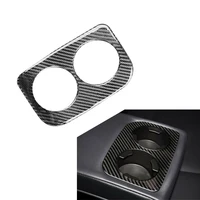 car console water cup holder trim frame cover sticker interior decorationfor forester 2013 2018 rear cup holder cover trim