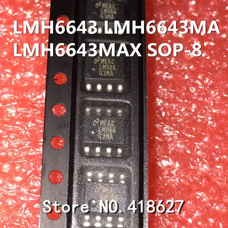 20 шт./лот Новый LMH6643 LMH6643MA LMH6643MAX SOP-8 Напряжение обратная связь Двойной рабочий усилитель