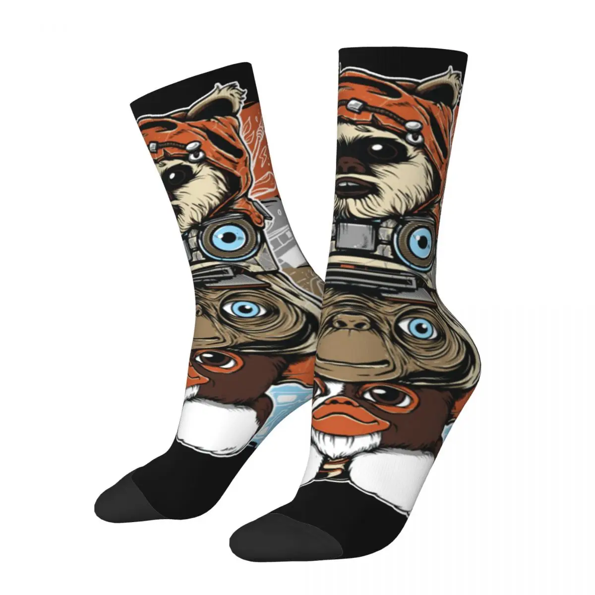 

Male Men Socks Casual 80s Horror Christmas Movie Sock Gremlins Gizmo Monster Gremlin Skateboard Women Socks Spring Autumn Winter
