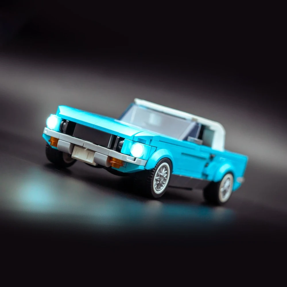 Фото Новая модель MOC Speed ​ ​ Конструктор «Классический спортивный автомобиль 1965 года»: Модульная сборная модель гоночного автомобиля, развивающая игрушка для мальчиков, подарочный набор №3
