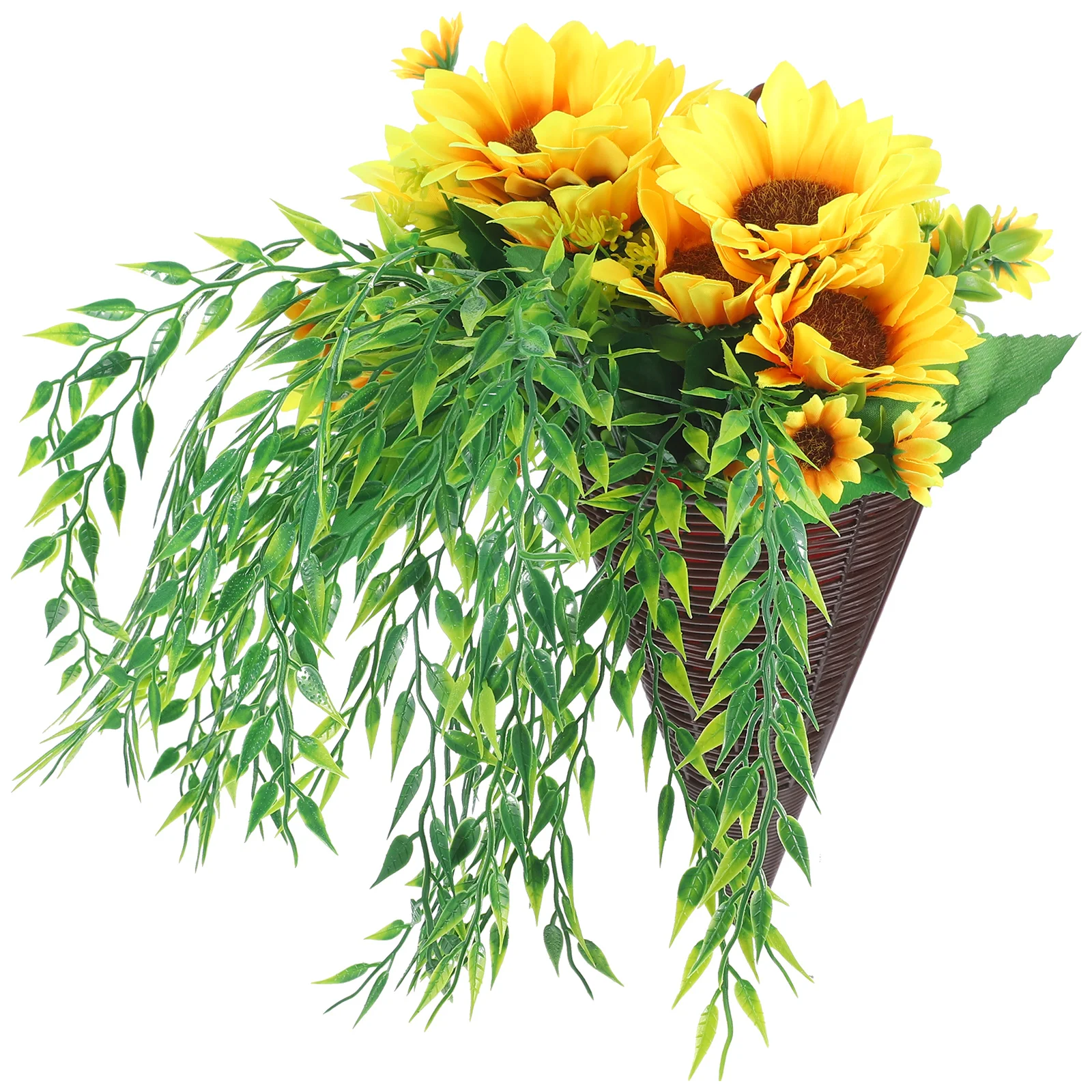 

Розы лоза для гостиной, Шелковый цветок, настенное украшение, искусственная корзина, корзина, вешалка для горшка, посадочные растения