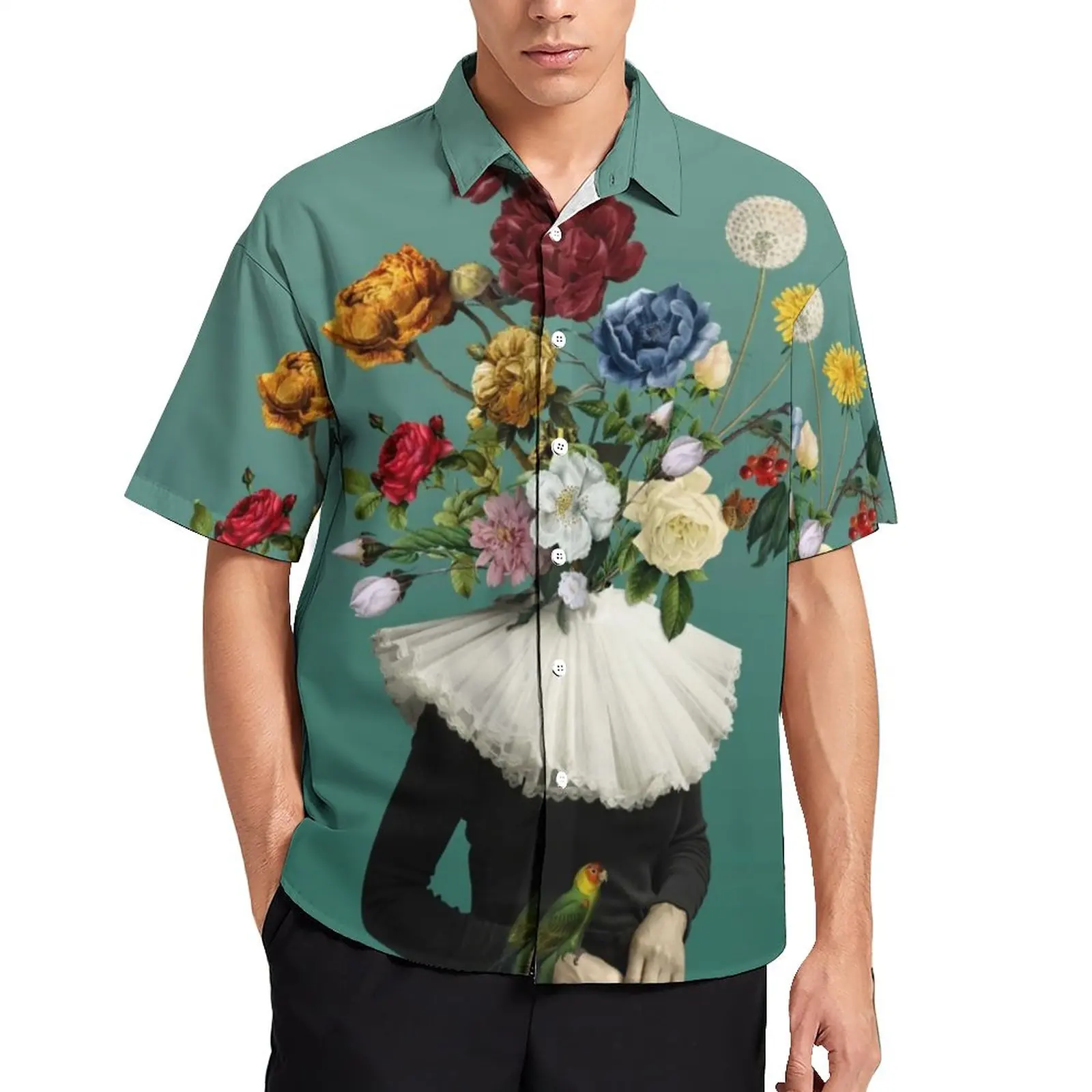 

Женская рубашка для отпуска с цветочным принтом, Гавайская Повседневная рубашка в стиле поп-арт, с надписью You Love Me, тысяча зим, мужские Ретро Блузки на заказ