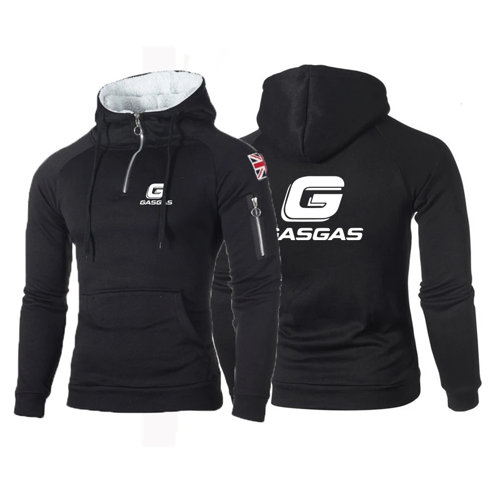 

Мужская толстовка с капюшоном и длинным рукавом, на молнии