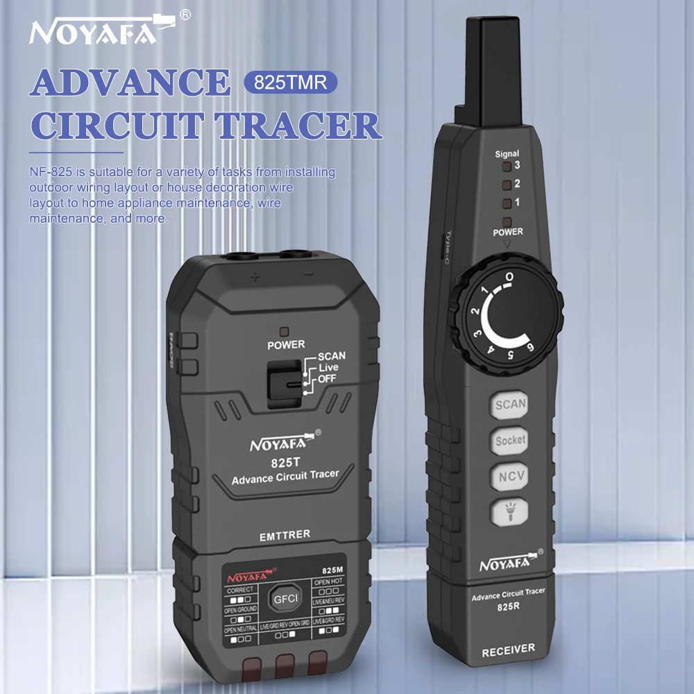 

NOYAFA NF-825 Wire Tracker Practical Telephone Lines Locator Underground Wires Detector Professional Cable Finder Practical tool