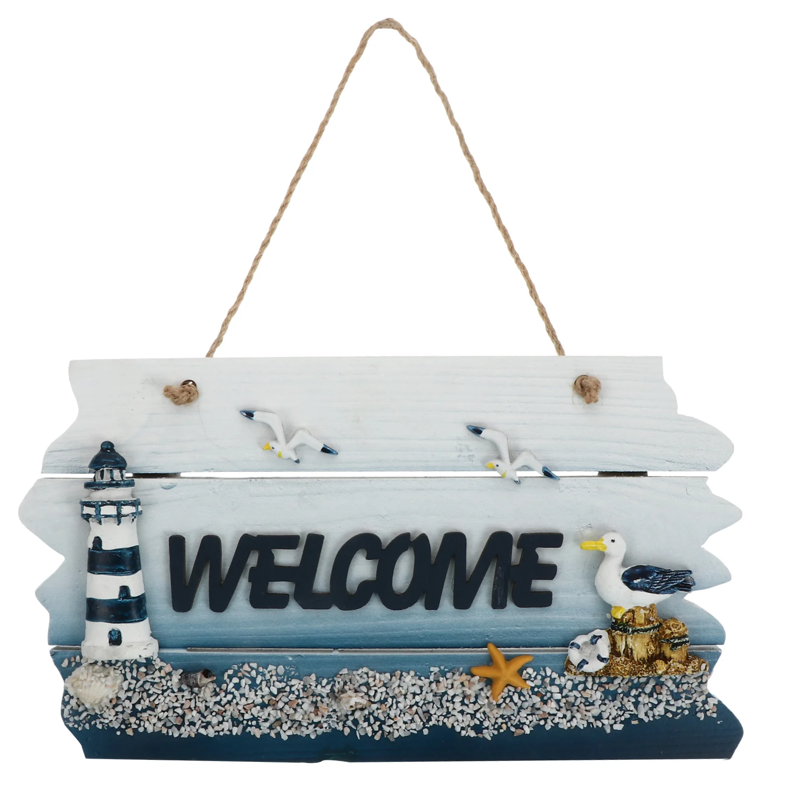 

Decorative Signs Wooden Doorplate Porch Welcome Wall Decoration Hanging Pendant