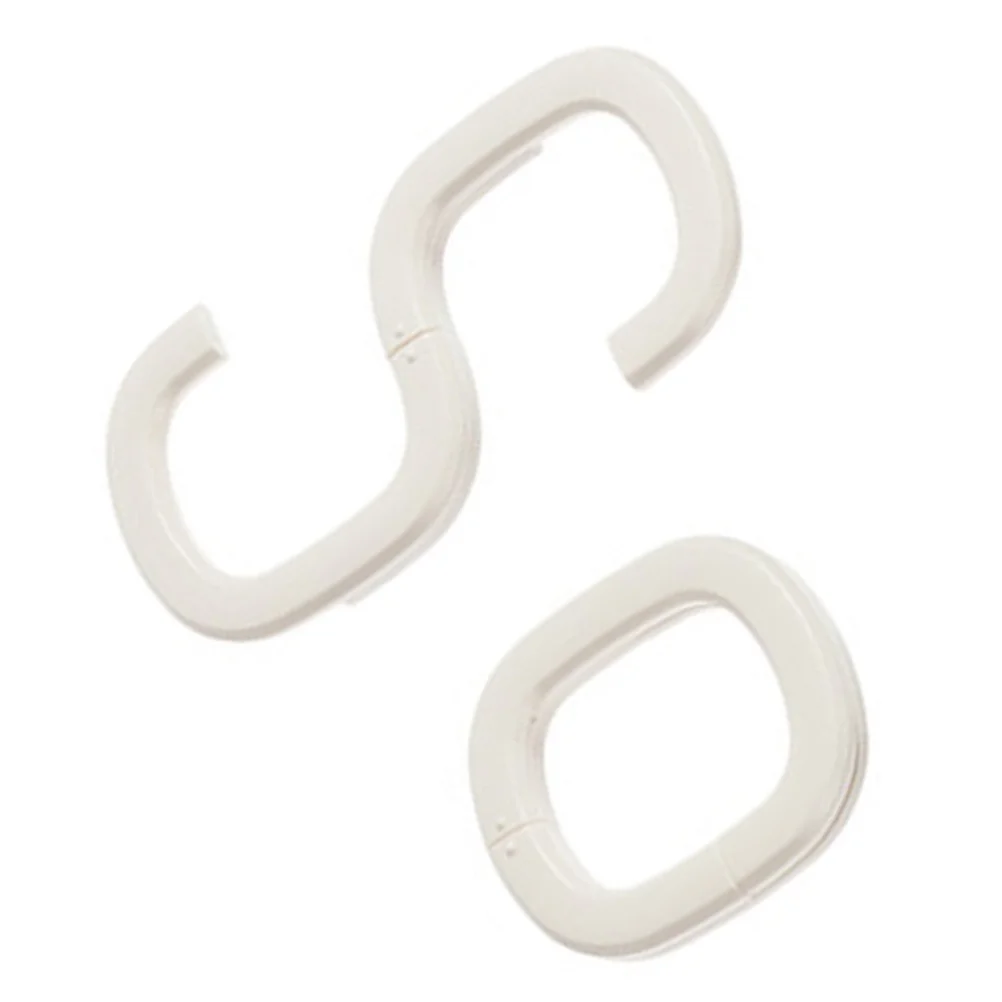 

2Pcs Decorative Plastic Hook Ring Shaped Towel Hanger Hanging Rope Sundries Hook