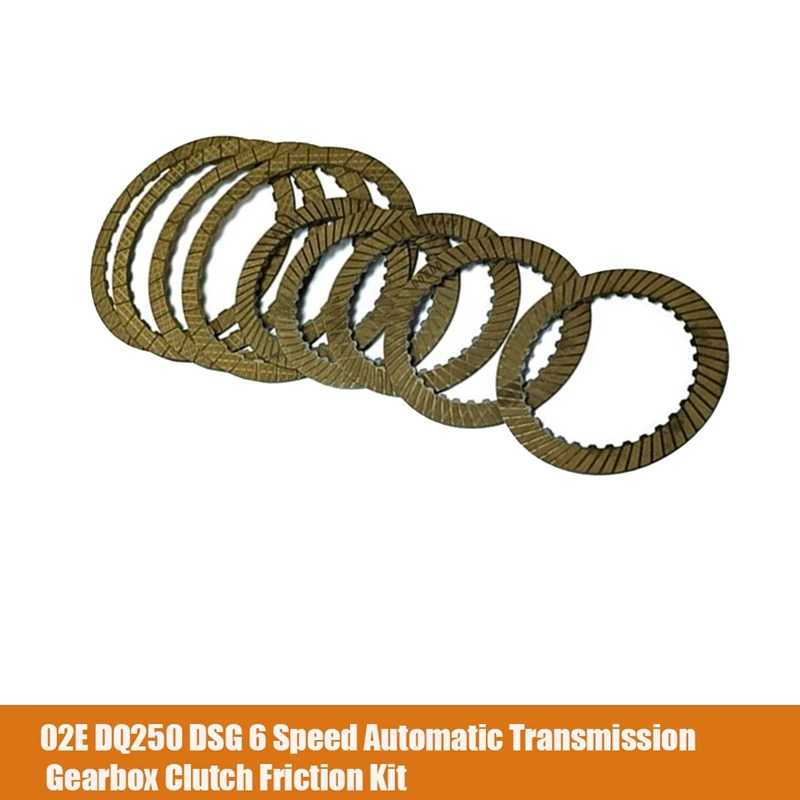 

02E DQ250 DSG 6 Speed Automatic Transmission Gearbox Clutch Pistion Friction Kit For A3 Q3 Seta Skoda Beetle Jetta