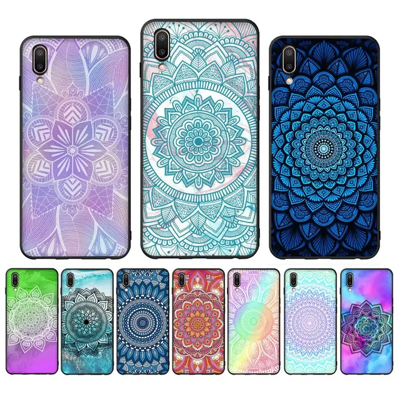 

Flower Of Life In Lotus Phone Case for Samsung A51 A30s A52 A71 A12 for Huawei Honor 10i for OPPO vivo Y11 cover
