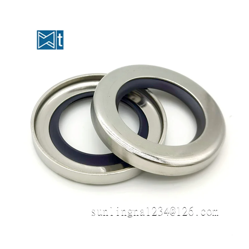 B2PT-35*45/46/47/48/50/52/55/56/60/62*7/8/10/12mm PTFE+SS single lip oil seal stainless steel shaft seal screw air compressor