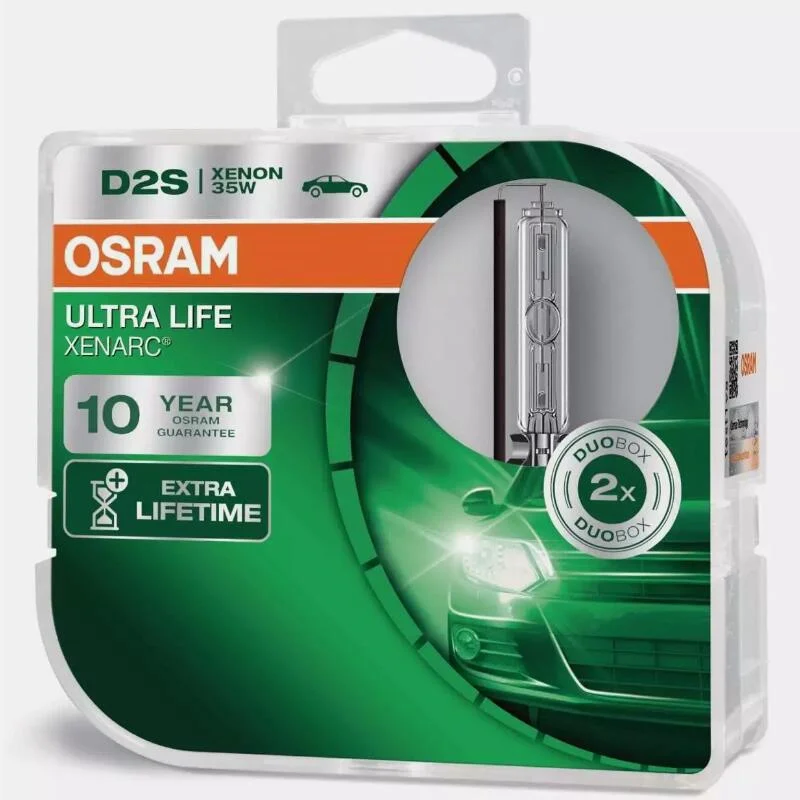 Фото Бесплатная доставка, 1 пара ксеноновых HID ламп Osram D1S D2S D3S D4S ULTRA LIFE XENARC с длительным сроком службы, 10 лет гарантии, сделано в германии №2
