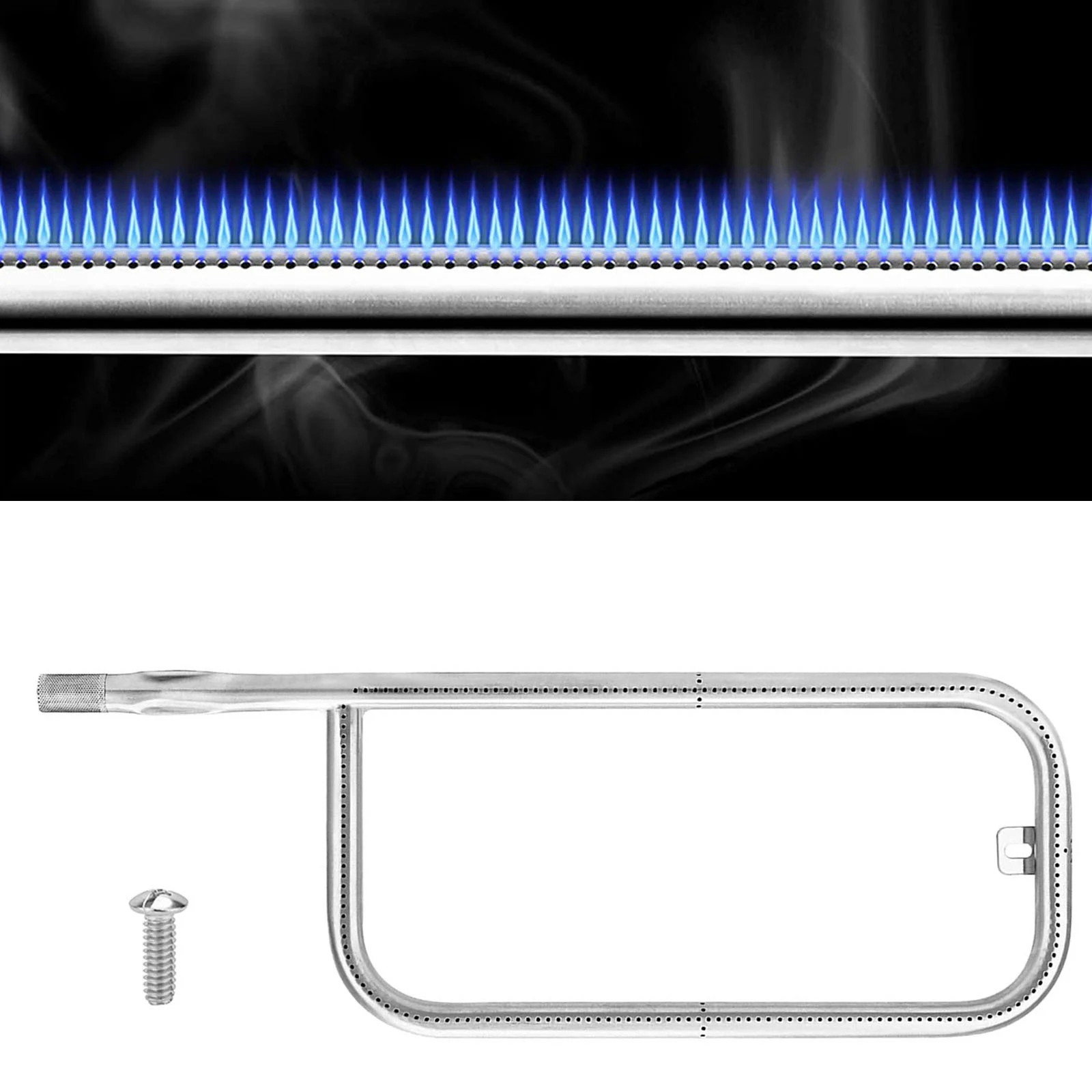 

Gas Burner FOR Weber Q200 Q220 Q2000 Q2200 Burner Gas Grill 20.5" x 7.5" Stainless Steel New