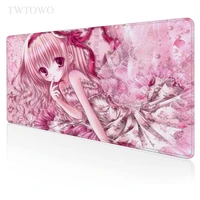 pink anime kawaii girl sakura mouse pad gaming xl hd large home mousepad xxl keyboard pad office carpet anti slip pc table mat
