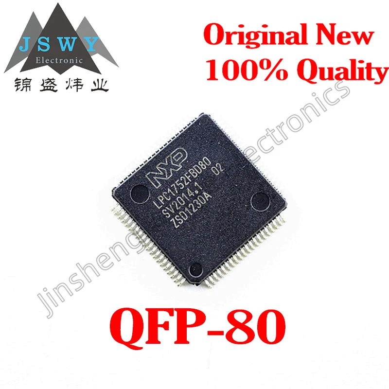 

1~50PCS Free Shipping LPC1752FBD80 LPC1752 SMD LQFP-80 MCU Microcontroller IC Chip Good Quality Genuine Stock