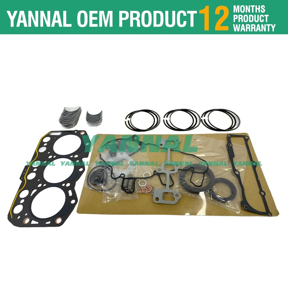 3YM30AE Комплект капитального ремонта для двигателя Yanmar комплект подшипников