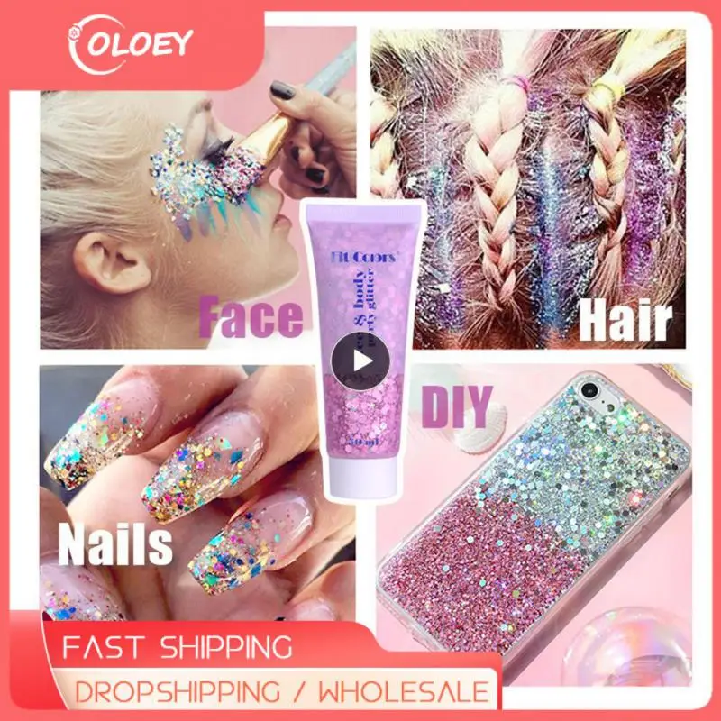 Ful Diy Decor Diamond Shimmer Cream Party Festival Makeup Face Body Glitter Gel Cosmetics