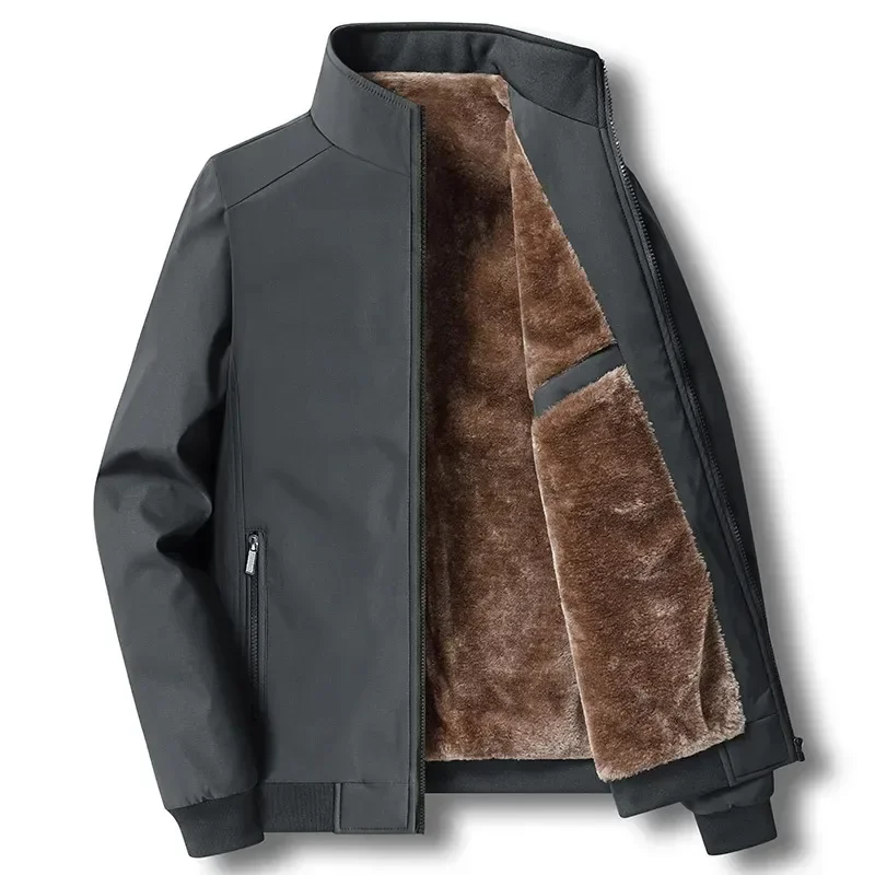 

Mens Warm Plus Velvet Winter Men Parkas Fur Linner Thicken Jacket Male Casual Overcoat Coats Man Jaqueta Masculina Plus Size