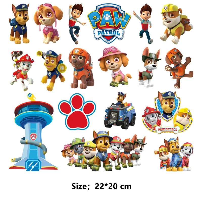 Детские нашивки для одежды в стиле аниме Щенячий патруль с утюгом на заказ
