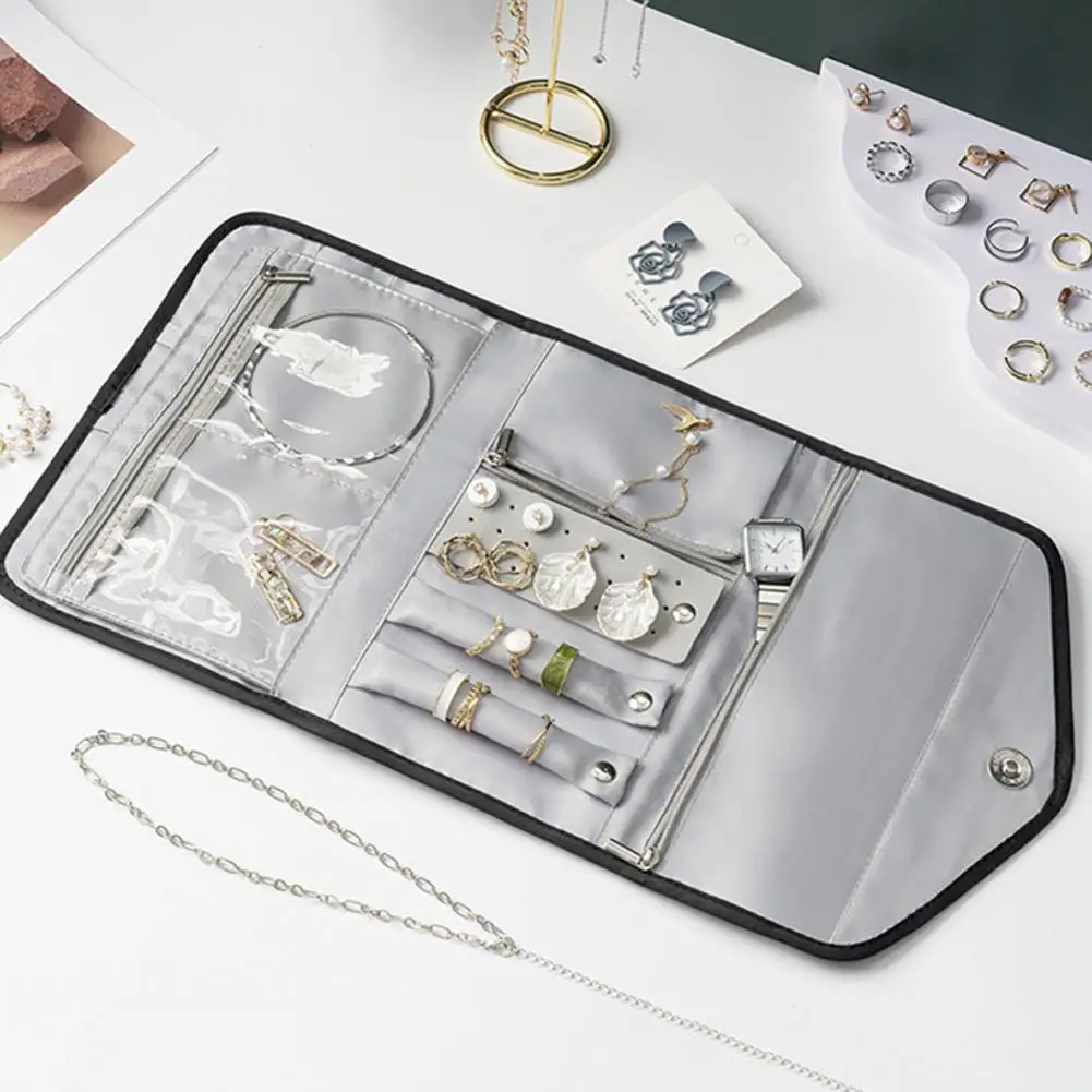 

Полезная Складная сумка для ювелирных изделий, износостойкая сумка для хранения ювелирных изделий, складная дорожная сумка для хранения юв...