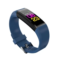 id115plus color screen smart hand heart rate oxygen monitoring waterproof sports smart bracelet wristband