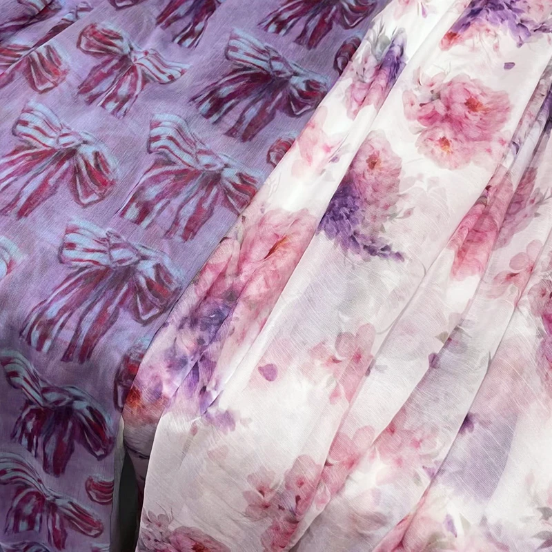 Европейская и американская Модная тонкая шифоновая крепированная ткань с