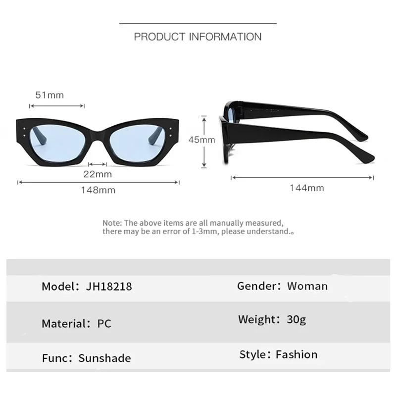 OVOYAN многоугольные солнцезащитные очки кошачий глаз женские простые высокого