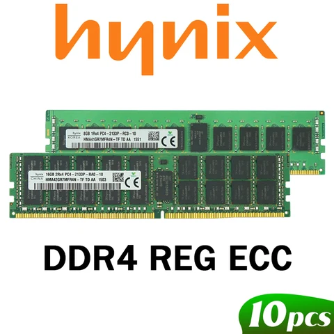 Hynix DDR4 ОЗУ 8 ГБ 16 ГБ 32 ГБ 64 Гб PC4 2133 МГц 2400 МГц 2666 МГц или 2133 2400 2666 ECC REG Серверная память с поддержкой материнской платы X99