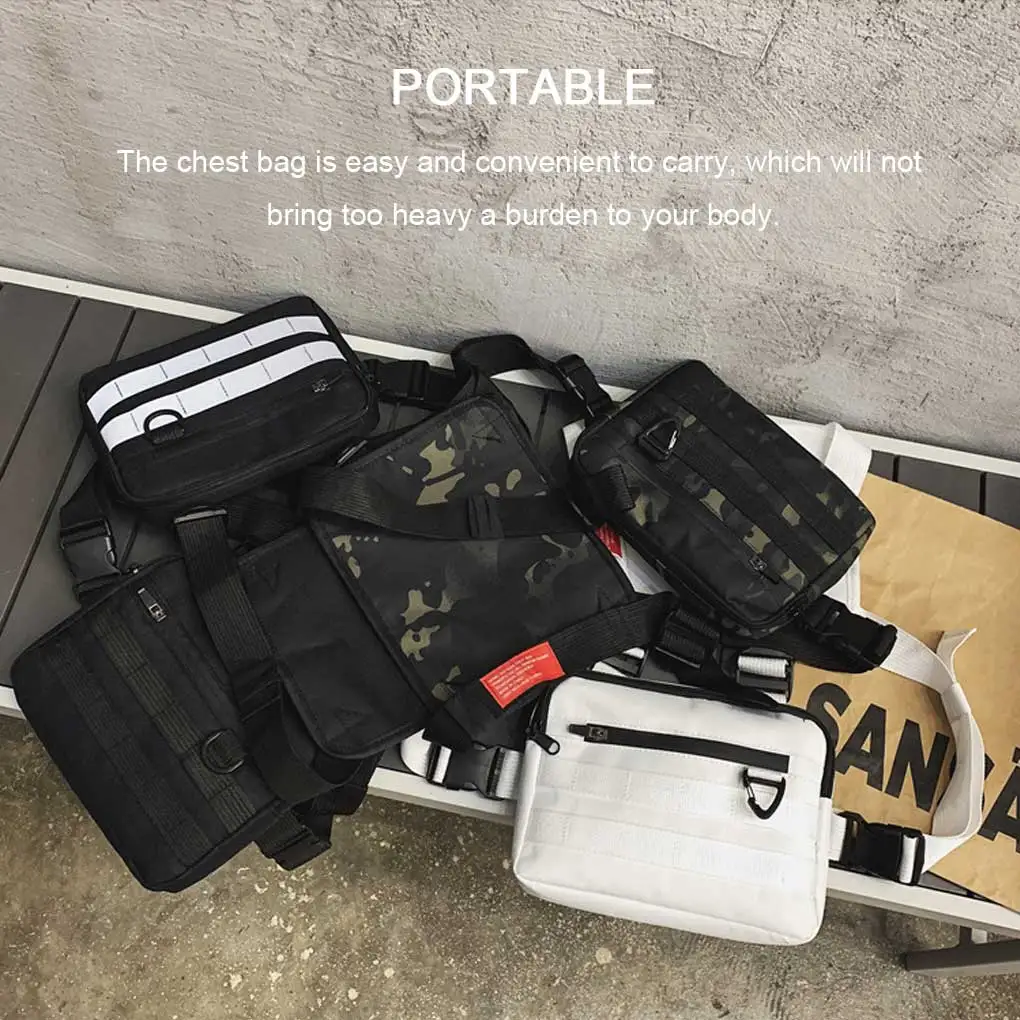 

Высококачественная нейлоновая нагрудная сумка унисекс, трендовая сумка для марафона, жилет, водонепроницаемая нагрудная сумка унисекс, тактическая сумка для хранения инструментов