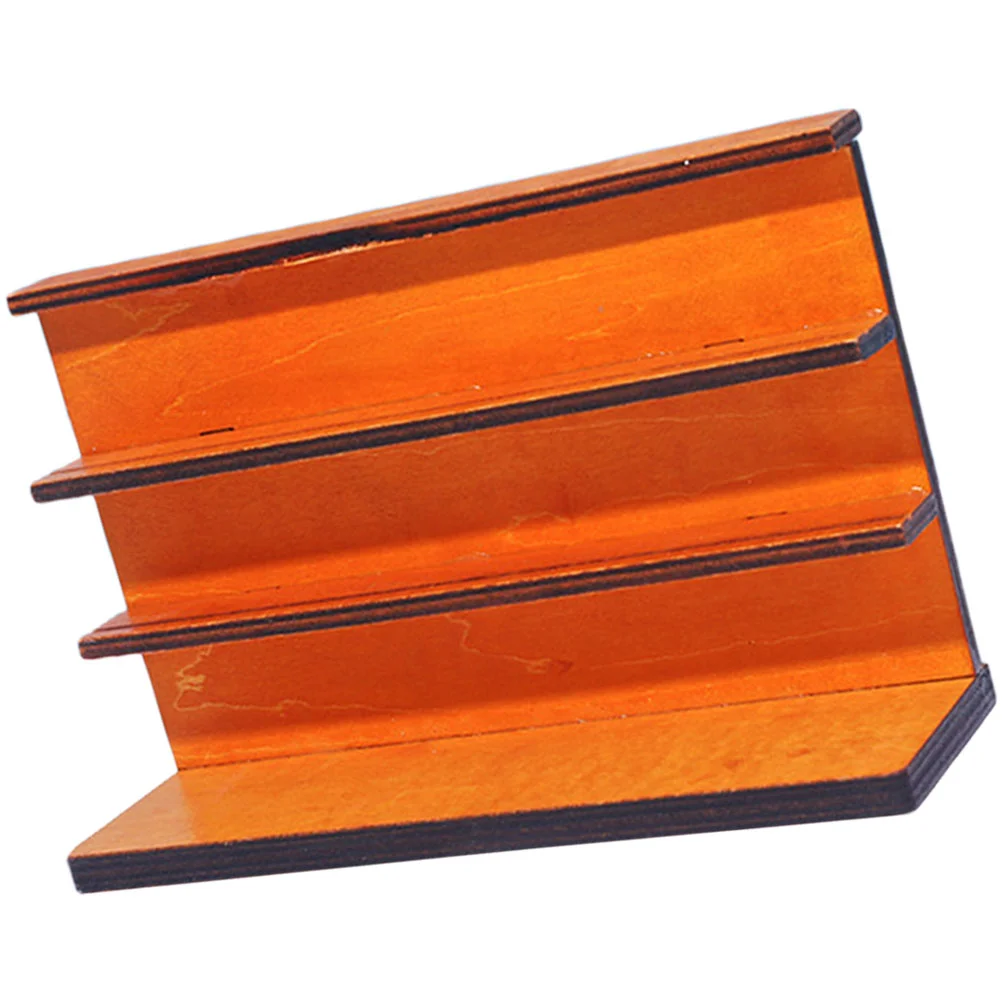 

Bookshelf Miniature Furniture Bookcase Minitoy Accessories Cabinet House Kids Play Pretend Kid Shelf Model Decoration Display