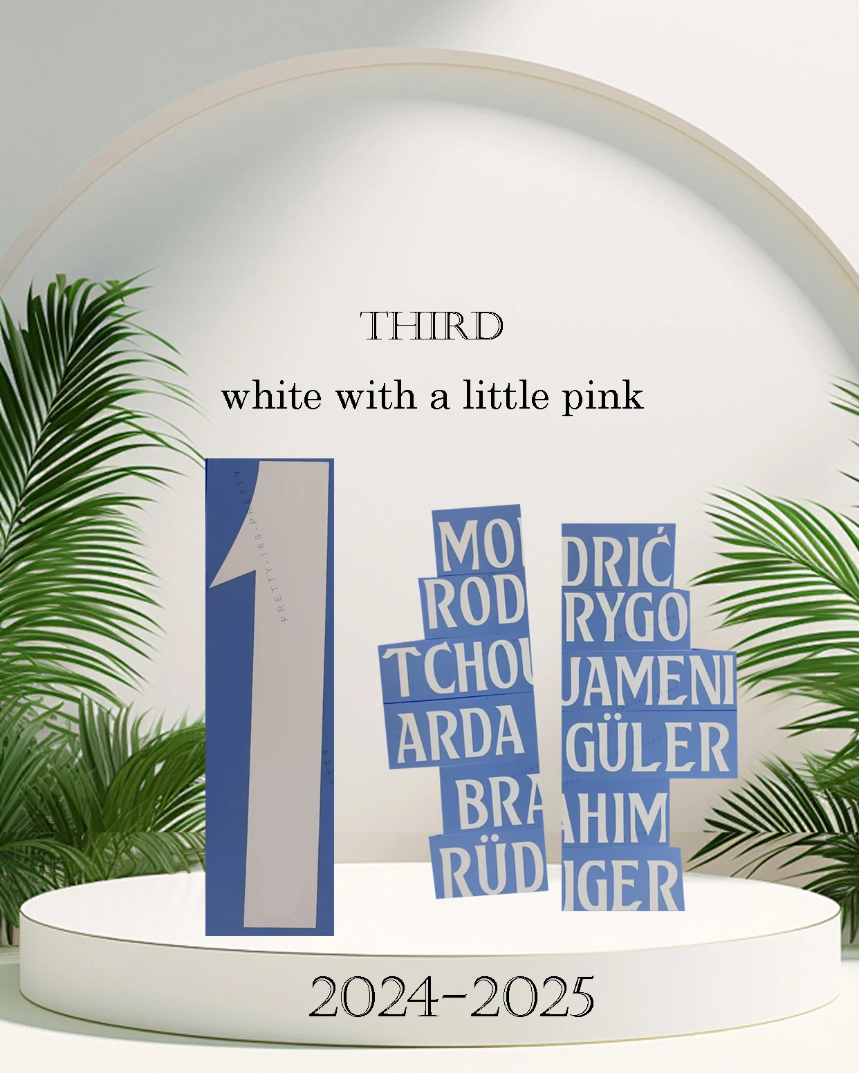 2024/25 RE MAD AL RID Третья белые наборы ИМЯ JOSELU утюг высшего качества BRAHIM TCHOUAMENI 3 имени и