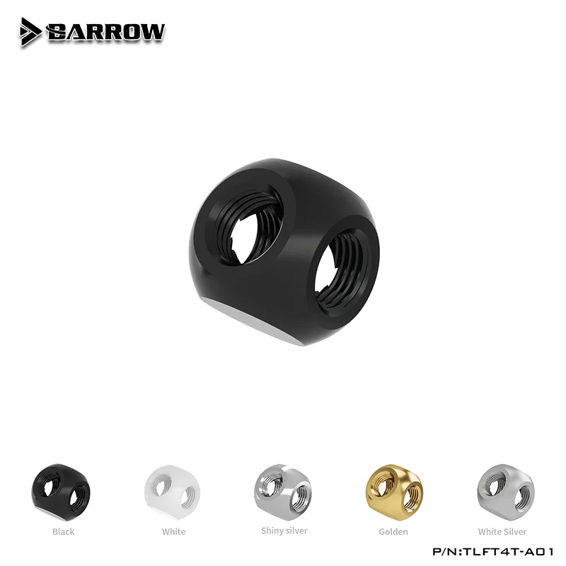 

BARROW G1/4 "4-сторонний кубический соединитель, распределитель жидкости, компьютерная фотография, черный/яркий серебристый/белый/золотой, арматура для систем охлаждения