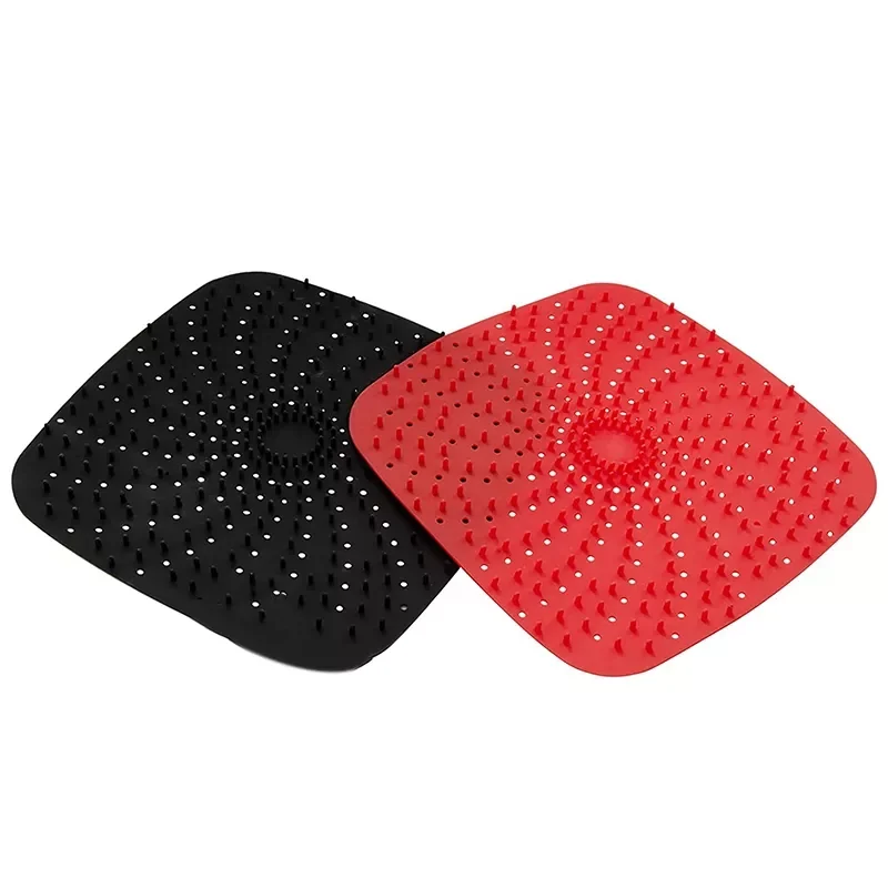 

Reusable Air Fryer Liners with Raised Silicone Non-Stick Silicone Air Fryer Mats Air Fryer Silicone Tray Accessories-B