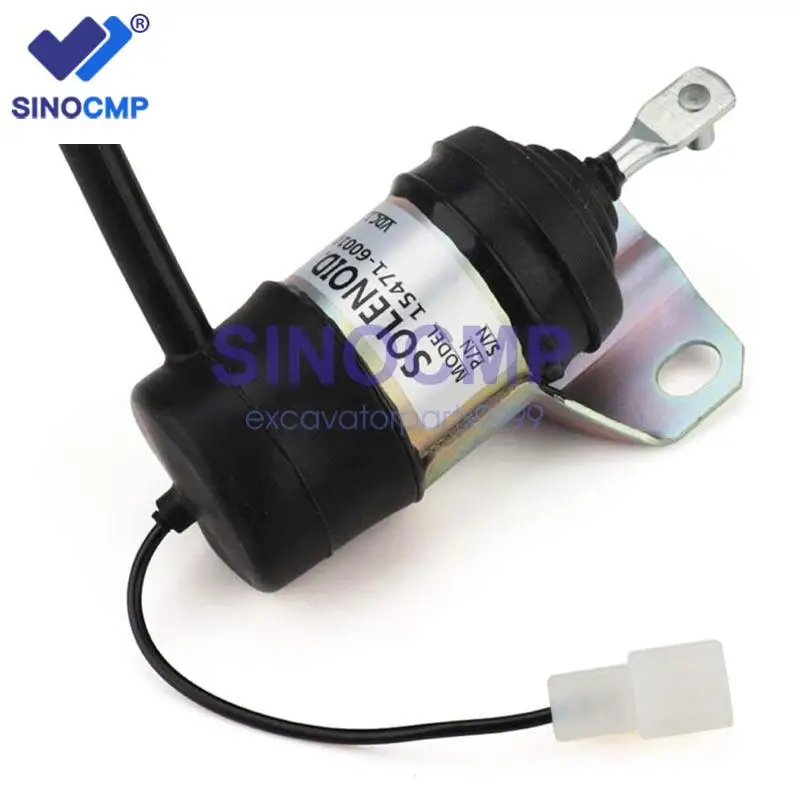 

12V Fuel Stop Solenoid 052600-1000 15471-60010 052600-1001 For Kubota V2203 Z482 D722 KX161 KX151 Fuel Shutoff Solenoid