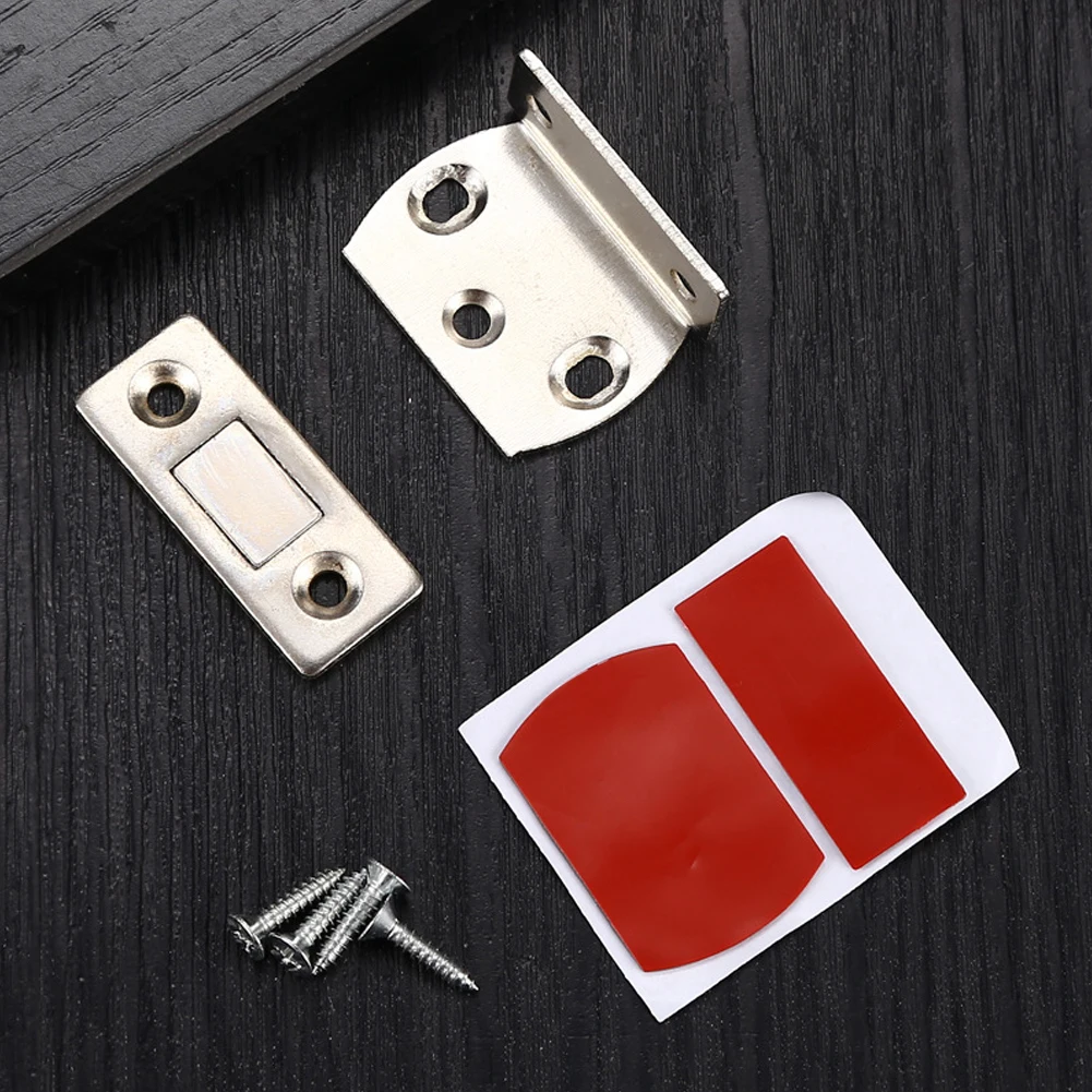 

Latch Cabinet Catches Cupboard Closer Drawers Drilling-free For Closet Cupboard Furniture Hardware Brand New Hight Quality