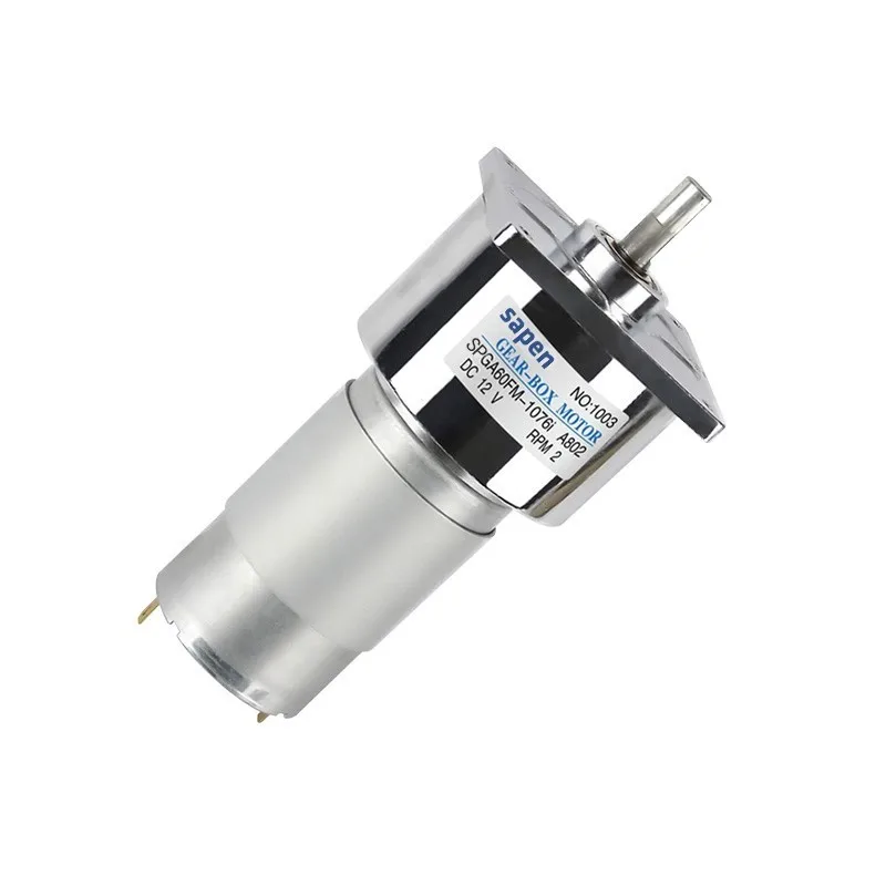 SPGA60FM-G DC 12V 24V 8mm вал вращающийся коннектор скорости 8mm Dia вал редукторный двигатель 3-770 об/мин