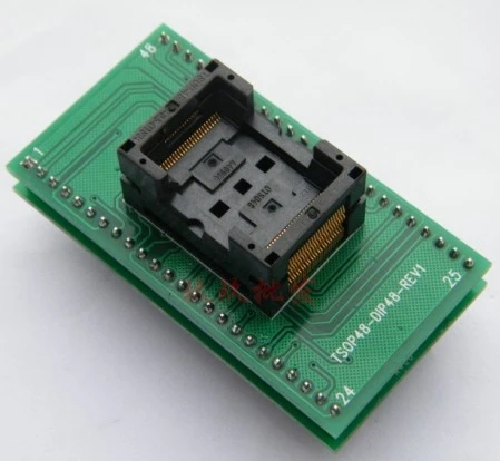 

Двойной контакт TSOP48 к DIP48, адаптер для программирования сиденья в Dip48