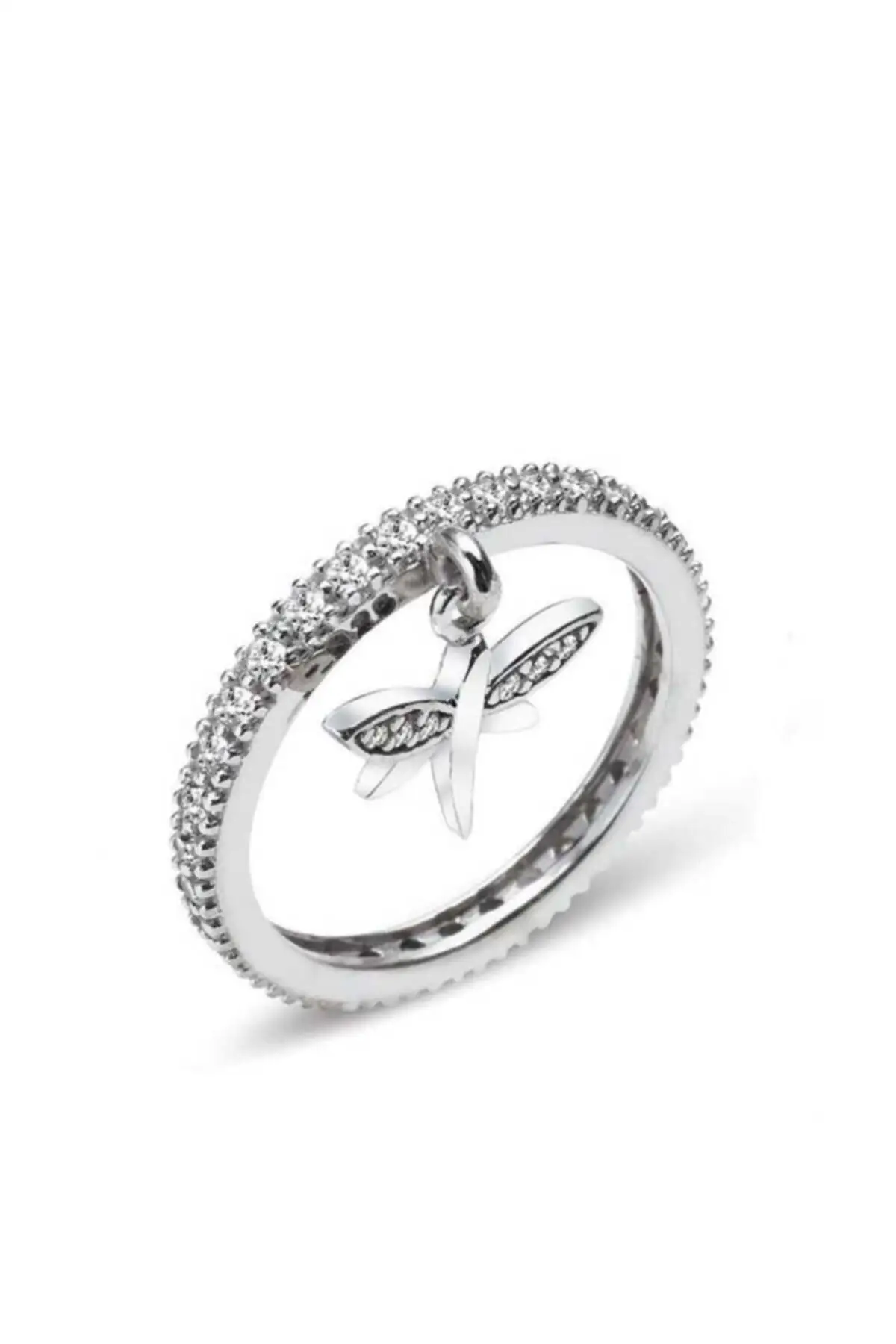

Women's Silver Dragonfly Tamtur Ring