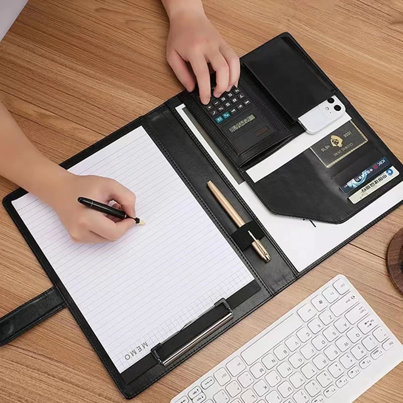 Папка-держатель для документов из ПУ кожи мужчин и женщин