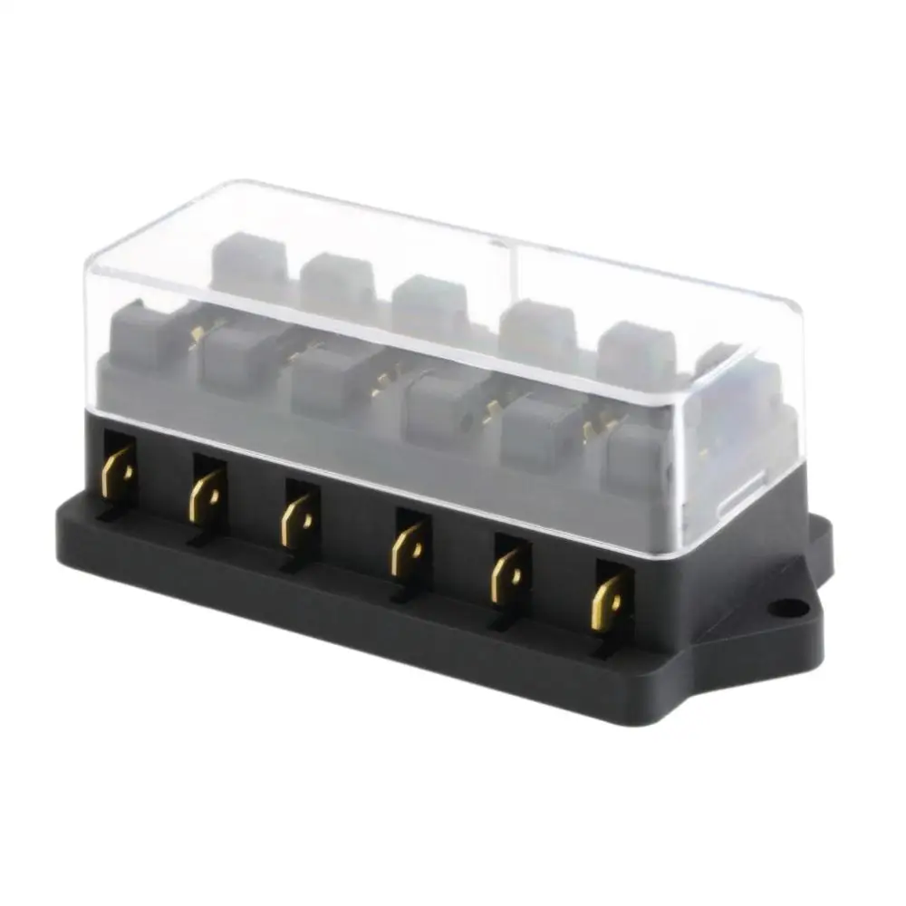 

12v 6 Way Fuse Box Block Fuse Holder Box Car Vehicle Circuit Automotive Blade Car Fuse Accessory Tool hot selling