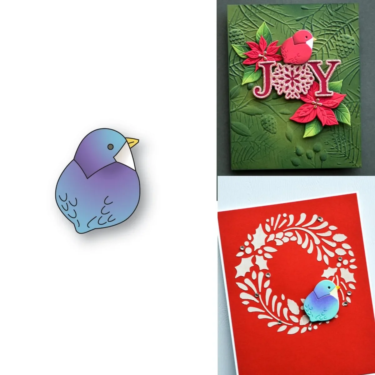 Новинка 2024 металлические Вырубные штампы Huddled Sparrow для украшения сделай сам