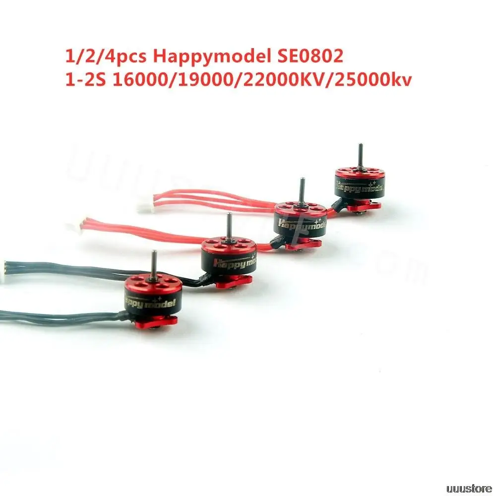 Happymodel 1 мм SE0802 0802 1-2S 16000KV 19000KV 22000KV 25000KV Бесщеточный двигатель для моделей Mobula7 Snapper7