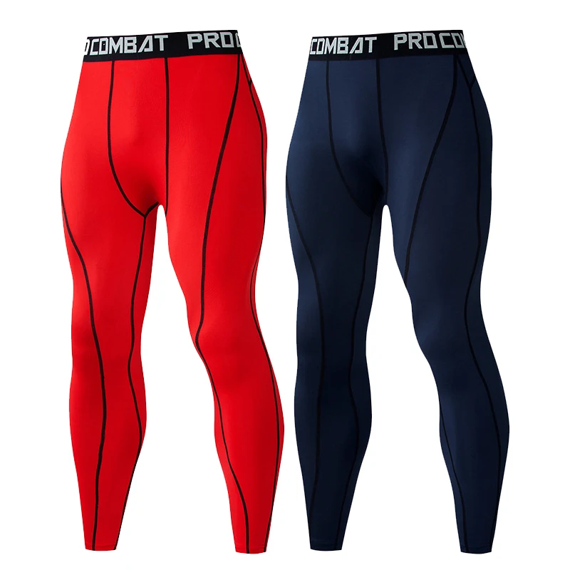 Мужские компрессионные брюки быстросохнущая спортивная одежда колготки для