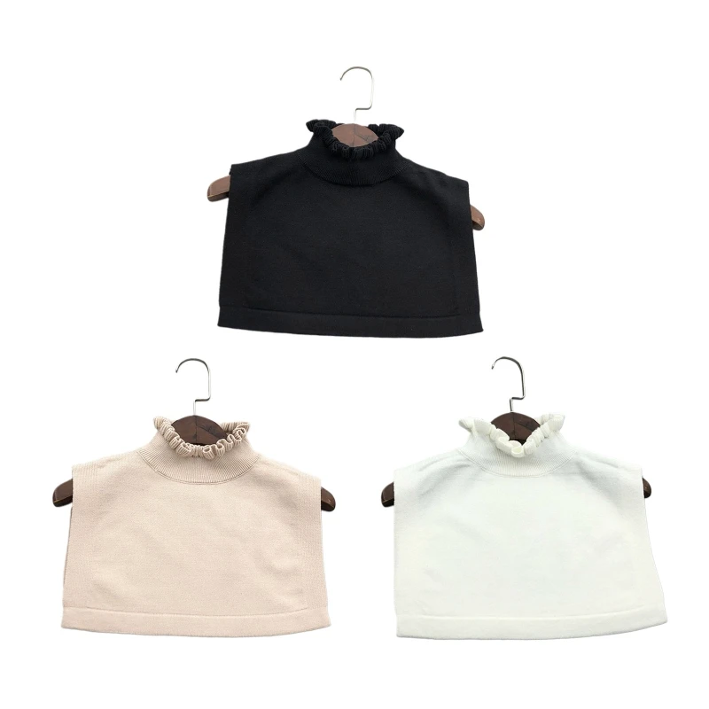 

Женская водолазка с оборками и съемным воротником