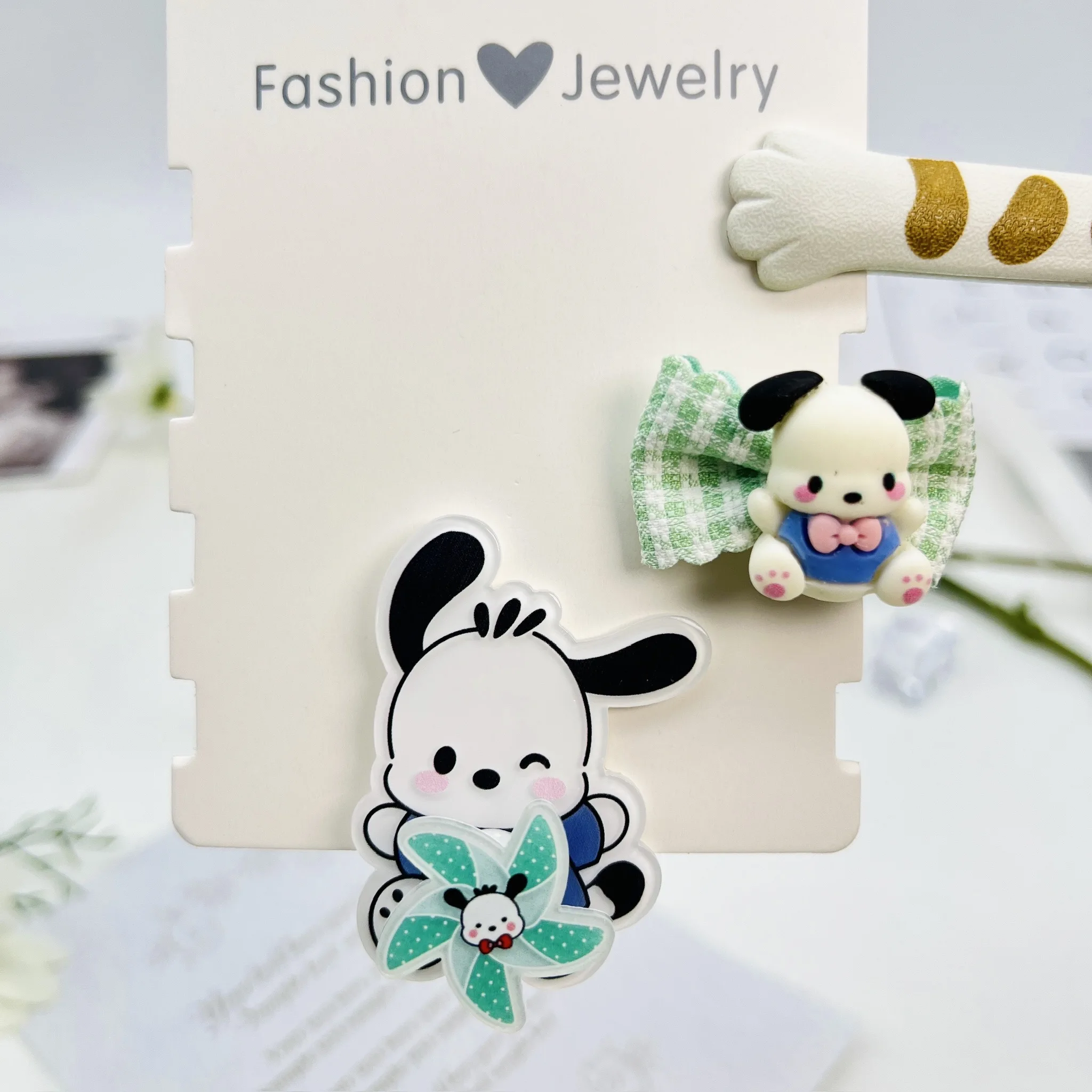 Заколка Для Волос Sanrio В Стиле Аниме Kuromi Креативная Вращающаяся С Ветряной