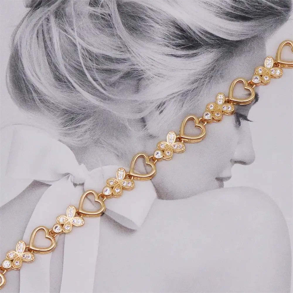 Модный циркониевый браслет ZHONGVI AAA для женщин и девушек очаровательные медные