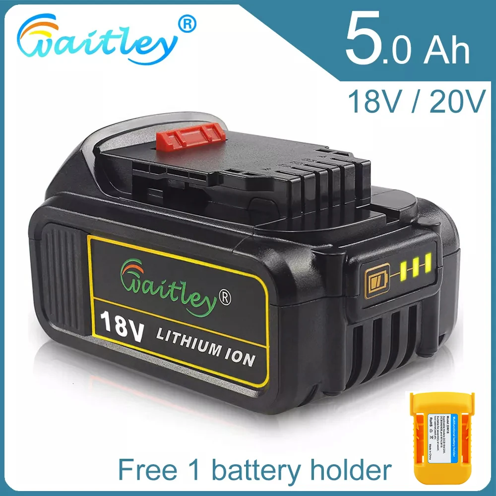 

18V 5.0Ah Replacement XR Li-Ion Battery for Dewalt 18V 20V Power Tool Battery DCB184 DCB184B-XJ DCB180 DCB181 DCB182 DCB183