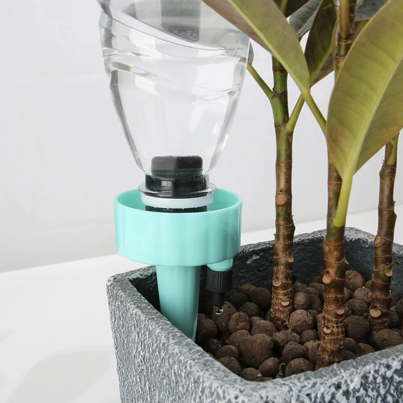 

Automatic Drip Irrigation System Self Watering Spikefor FlowerPlants Greenhouse Garden Adjustable Auto Water Dripper Device12PCS