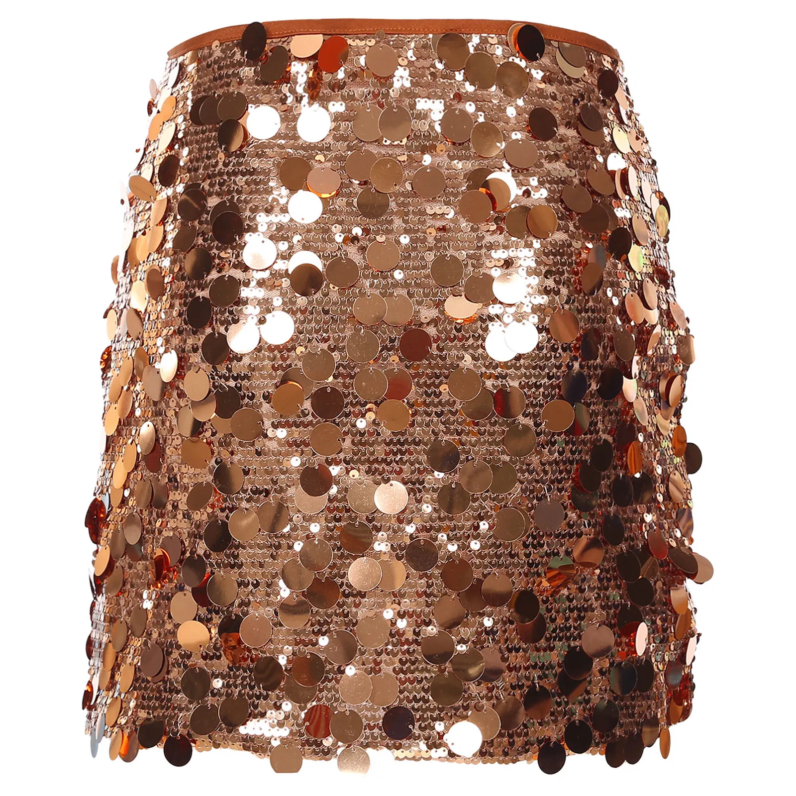 Женский костюм для выступления в стиле диско 70-х 80-х годов блестящая мини-юбка с