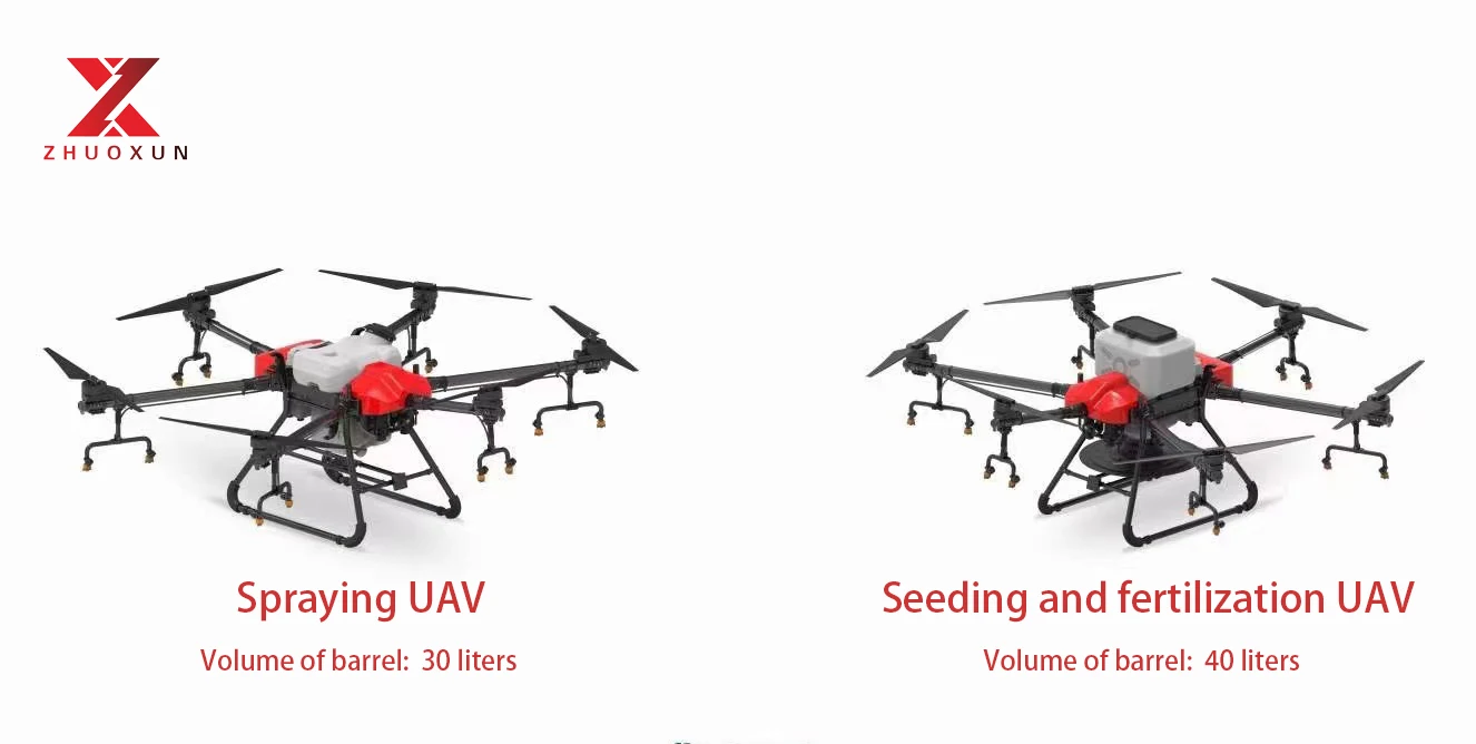 New High Efficiency Intelligent UAV carbon fibre Frame kit Agricultural Spray Drone For Spraying enlarge