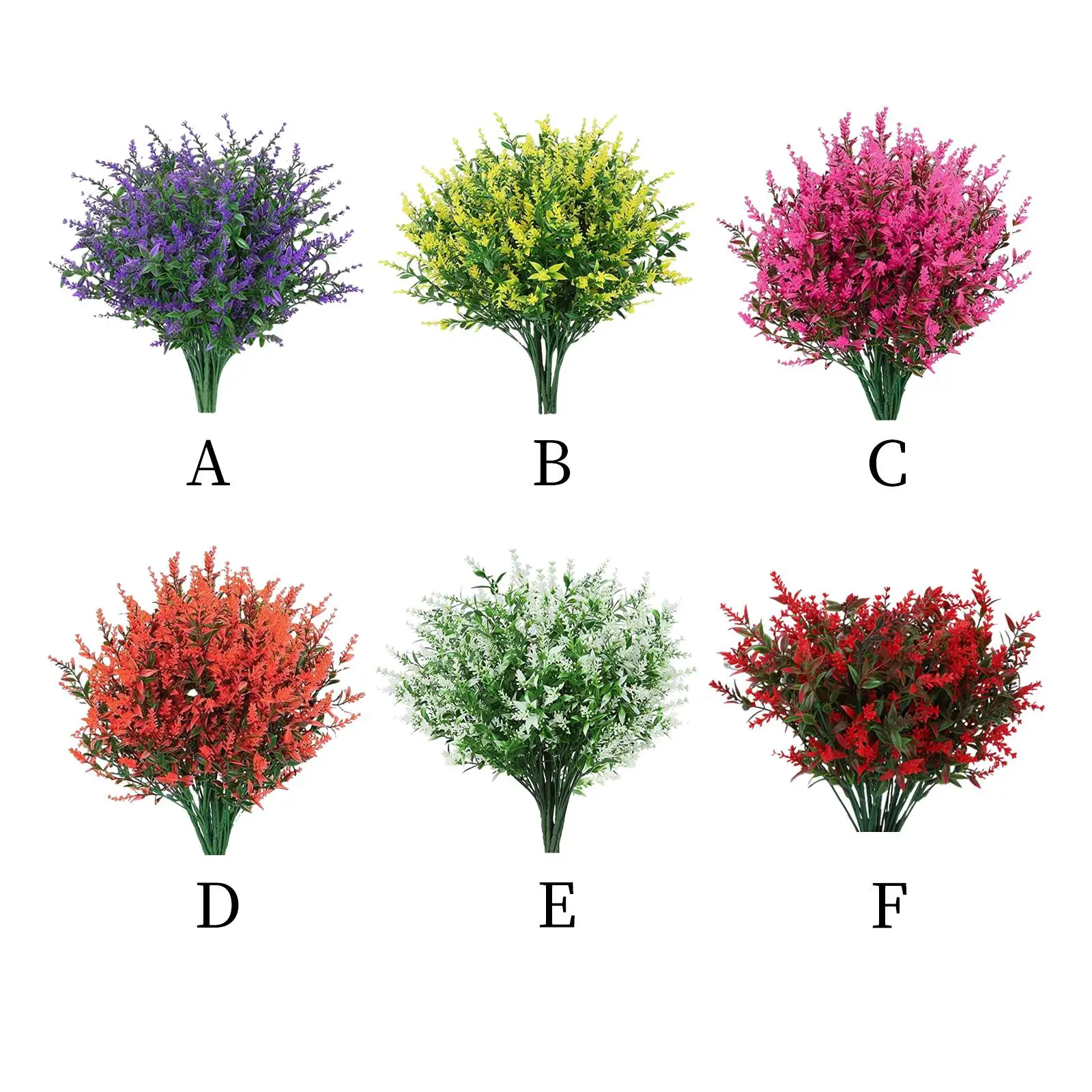 

8Pcs Artificial Lavender Flower Fake Bouquet Indoor Home Party Office Decor